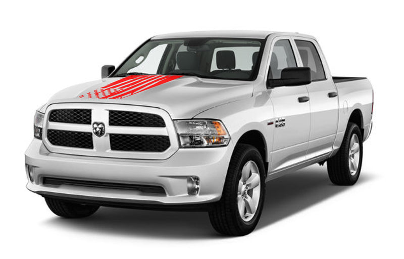 Load image into Gallery viewer, Tattered Flag Hood Decal Cover for 2009-2018 Dodge Ram
