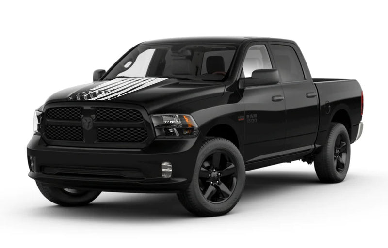 Load image into Gallery viewer, Tattered Flag Hood Decal Cover for 2009-2018 Dodge Ram
