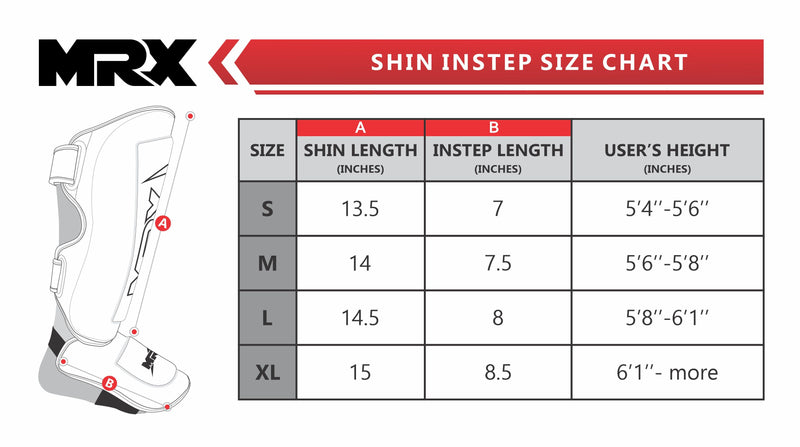 Load image into Gallery viewer, MRX BOXING &amp; FITNESS Shin Guards Pads for Boxing MMA Muay Thai Kickboxing Training Workout Extra Padding Protective Gear Men Women
