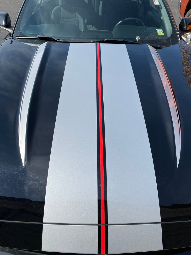 Load image into Gallery viewer, Hood Spear Decals for 2015 - 2021 Ford Mustang
