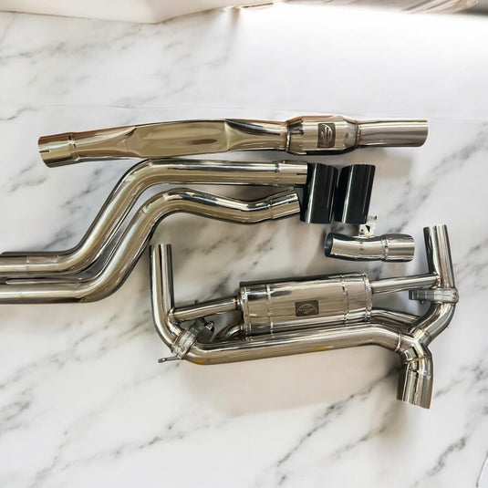 2015-2019 BMW F30 340i B58 Full Valve Performance Exhaust System | Palenon Performance