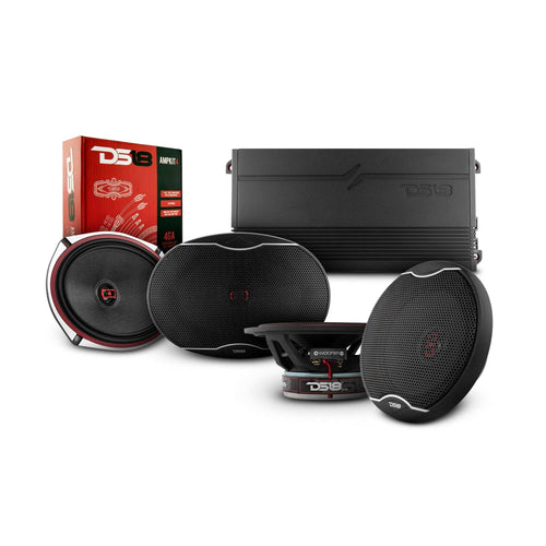 DS18 2015-2020 Chevy Colorado Crew and Extended Cab Front and Back Doors Speakers Better Upgrade/Replacement Package 1800 Watts - Skoutley Outdoors LLC