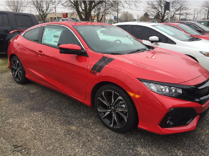 Load image into Gallery viewer, &quot;Turbo Si&quot; Fender Slashes Decal for 2016-2021 Honda Civic (x2)
