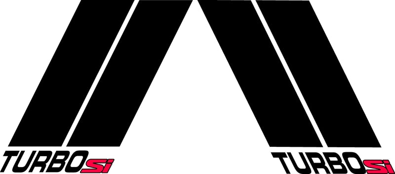 Load image into Gallery viewer, &quot;Turbo Si&quot; Fender Slashes Decal for 2016-2021 Honda Civic (x2)
