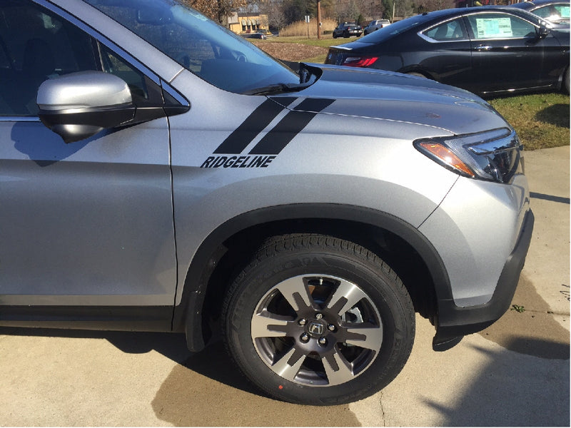 Load image into Gallery viewer, Fender &quot;RIDGELINE&quot; Slash Decals for 2017-2024 Honda Ridgeline (x2)
