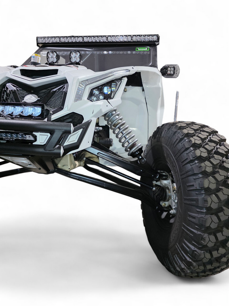 Load image into Gallery viewer, 2017+ Can Am X3 Maverick Billet Tie Rods Anodized Black (RS 72&quot; Model Only)
