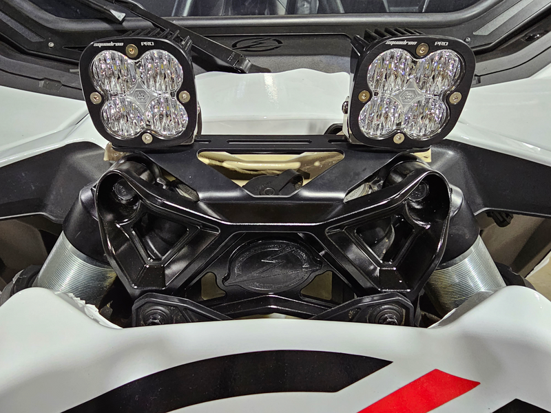 Load image into Gallery viewer, EOD 2017 to Current Can Am X3 Maverick Upper Shock Mount Brace with adjustable light mount bracket with Black finish
