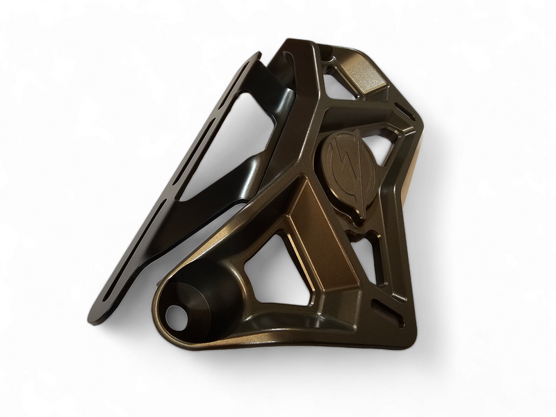 Load image into Gallery viewer, EOD 2017 to Current Can Am X3 Maverick Upper Shock Mount Brace with adjustable light mount bracket with Gun Metal finish
