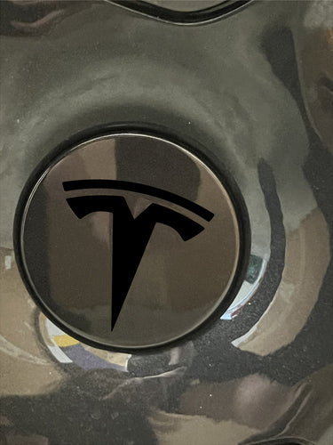 Wheel Cap Logo Decals For The 2018-2026 Tesla Model 3 (x4)