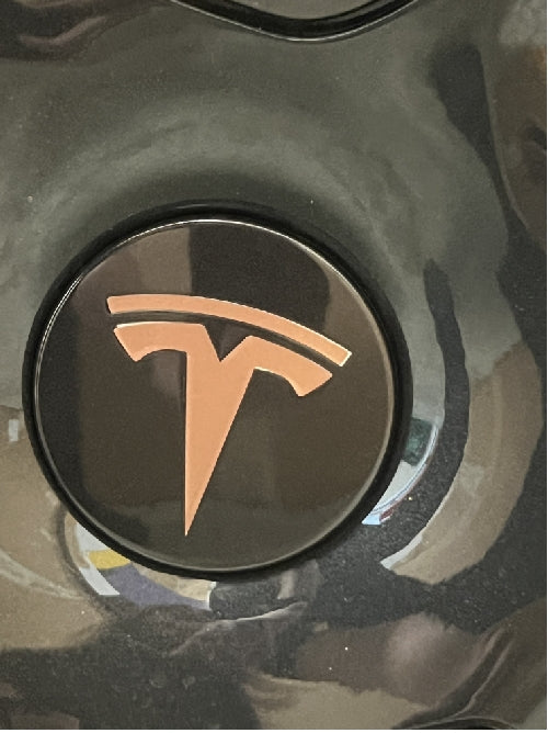 Wheel Cap Logo Decals For The 2018-2026 Tesla Model 3 (x4)