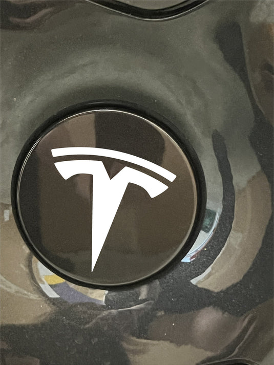 Wheel Cap Logo Decals For The 2018-2026 Tesla Model 3 (x4)