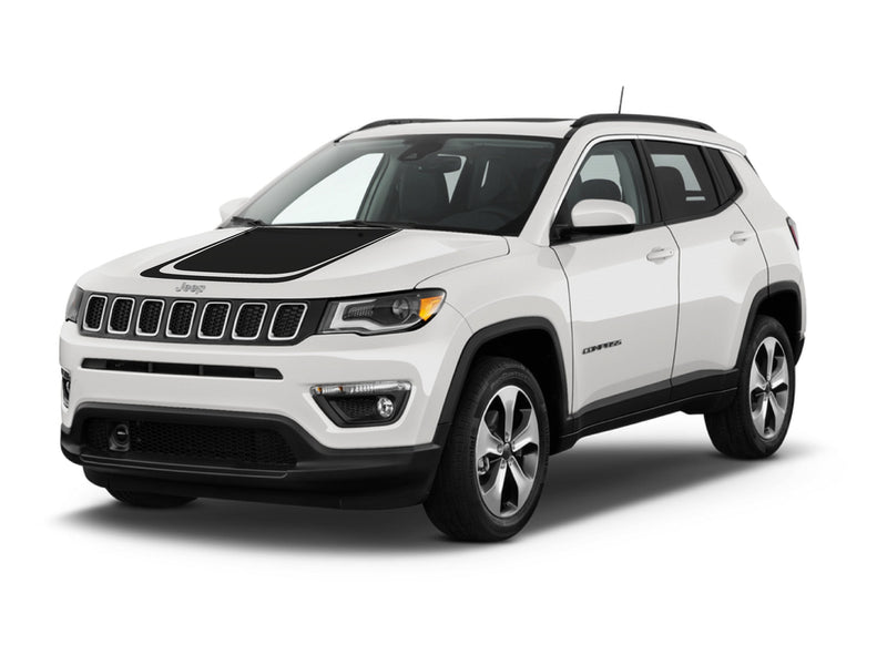 Load image into Gallery viewer, Stripe Hood Decal Cover for 2017-2021 Jeep Compass
