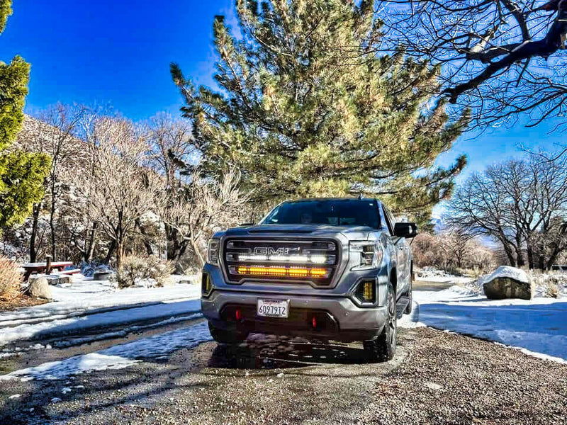 Load image into Gallery viewer, 2019+ GMC Sierra 1500 Dual 40s Light Bars SLIM
