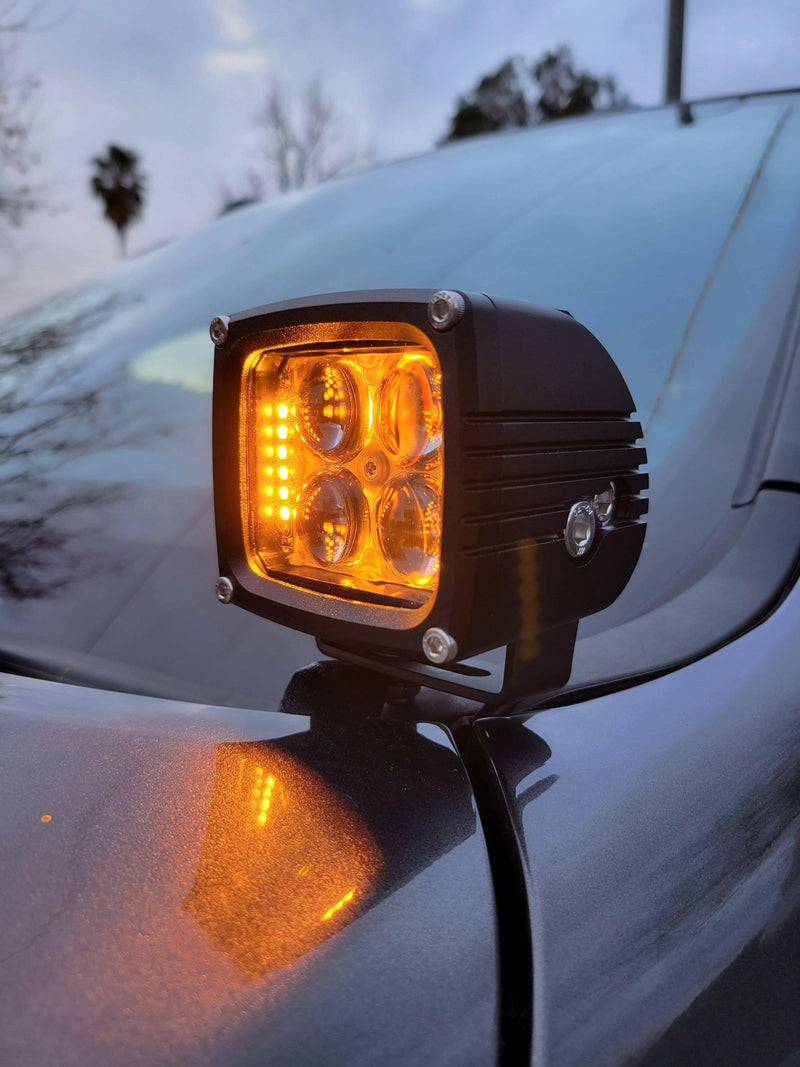 Load image into Gallery viewer, 2019-2024 RAM 2500/3500 Hood Mount/Ditch Lights
