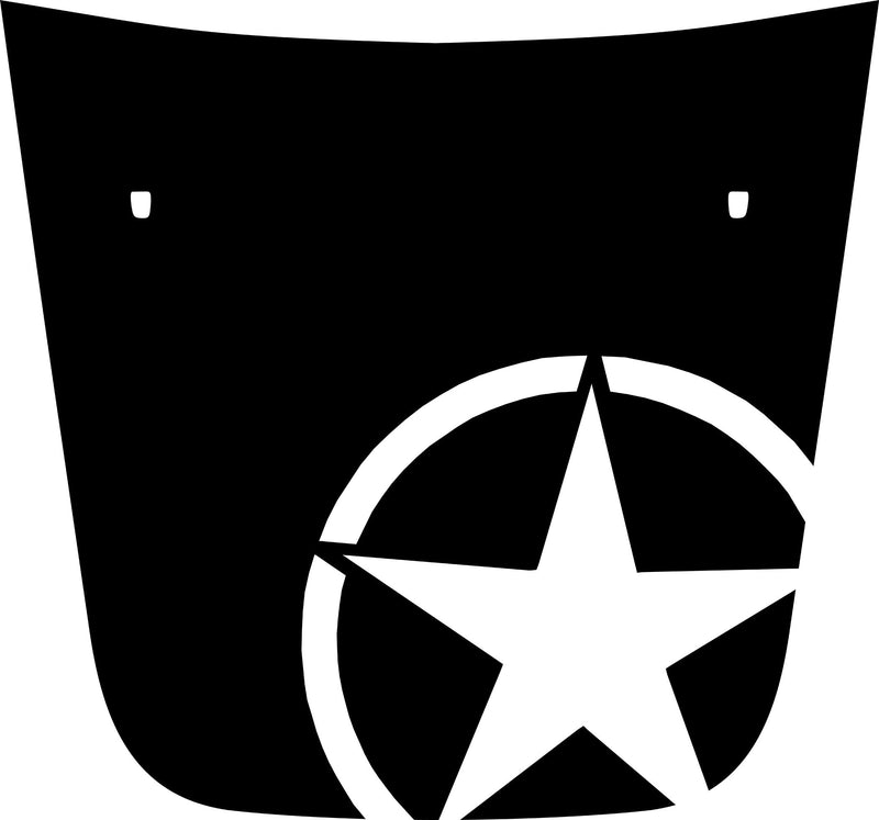 Load image into Gallery viewer, Military Star Hood Decal Cover for 2017-2021 Jeep Compass
