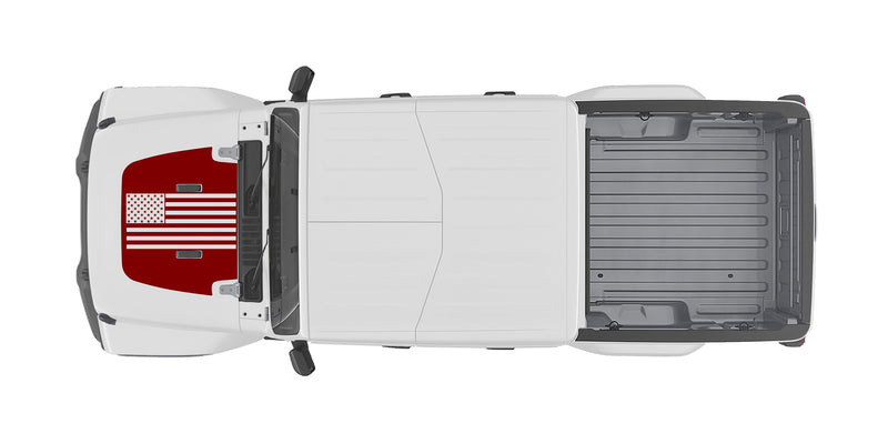 Load image into Gallery viewer, Hood &quot;Flag&quot; Decal Cover for 2018-2021 Jeep Gladiator
