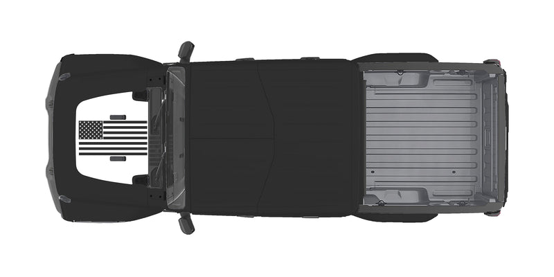 Load image into Gallery viewer, Hood &quot;Flag&quot; Decal Cover for 2018-2021 Jeep Gladiator
