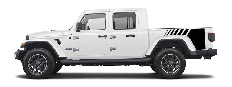 Load image into Gallery viewer, Quarter Stripe Decal Graphic for 2020-2021 Jeep Gladiator (x2)

