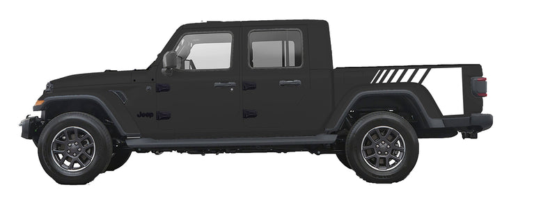 Load image into Gallery viewer, Quarter Stripe Decal Graphic for 2020-2021 Jeep Gladiator (x2)
