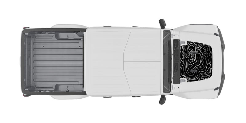 Load image into Gallery viewer, Hood &quot;Topographic&quot; Decal Cover for 2018-2021 Jeep Gladiator
