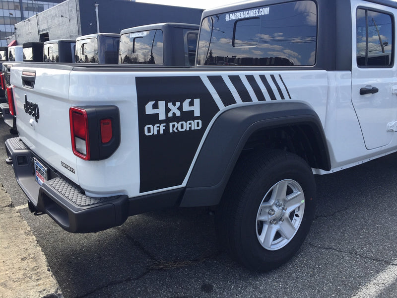 Load image into Gallery viewer, 4x4 Off Road Quarter Stripe Decal Graphic for 2020-2021 Jeep Gladiator (x2)

