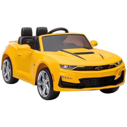 Load image into Gallery viewer, 2021/2022 Chevy Camaro Racing 2SS Battery Powered Ride On Car Toy in Yellow Color

