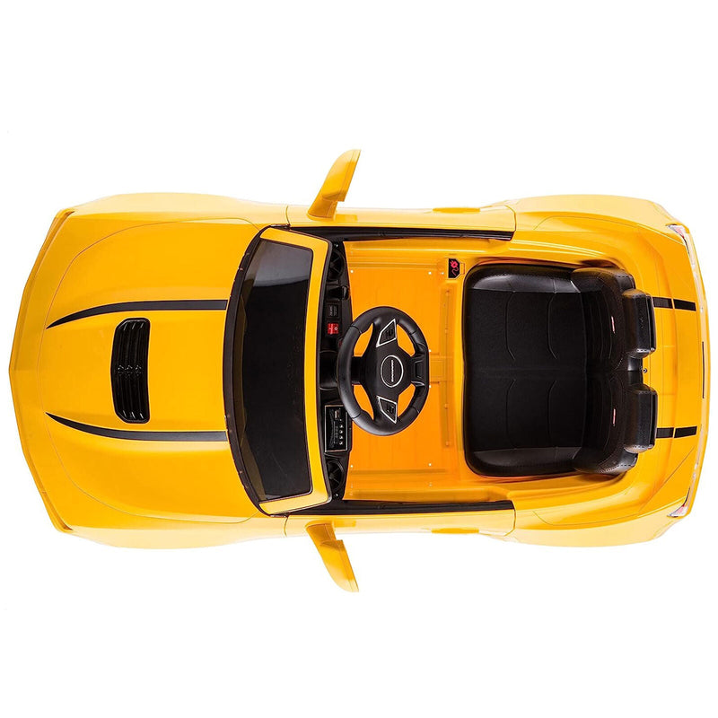 Load image into Gallery viewer, 2021/2022 Chevy Camaro Racing 2SS Battery Powered Ride On Car Toy in Yellow Color
