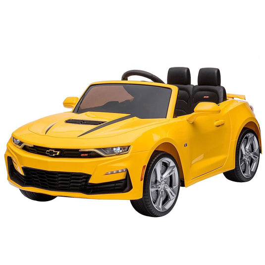 2021/2022 Chevy Camaro Racing 2SS Battery Powered Ride On Car Toy in Yellow Color