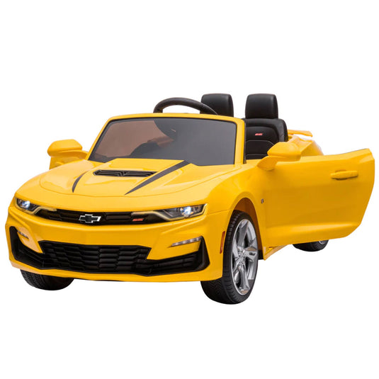 2021/2022 Chevy Camaro Racing 2SS Battery Powered Ride On Car Toy in Yellow Color