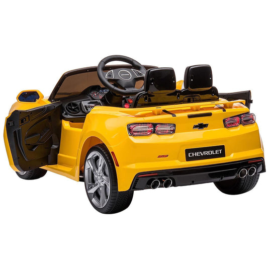 2021/2022 Chevy Camaro Racing 2SS Battery Powered Ride On Car Toy in Yellow Color