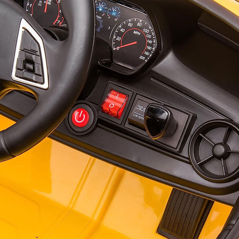Load image into Gallery viewer, 2021/2022 Chevy Camaro Racing 2SS Battery Powered Ride On Car Toy in Yellow Color
