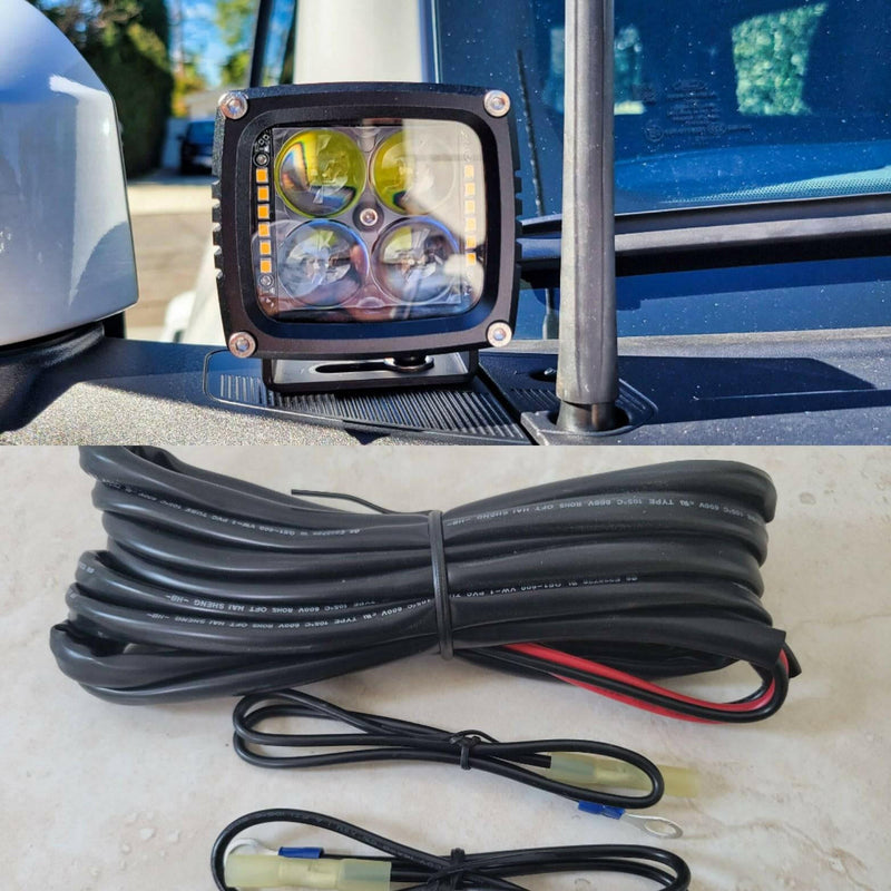 Load image into Gallery viewer, 2021+ Ford Bronco Hood Mount/Ditch Lights/Pillars
