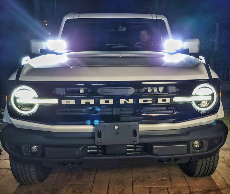 Load image into Gallery viewer, 2021+ Ford Bronco Hood Mount/Ditch Lights/Pillars
