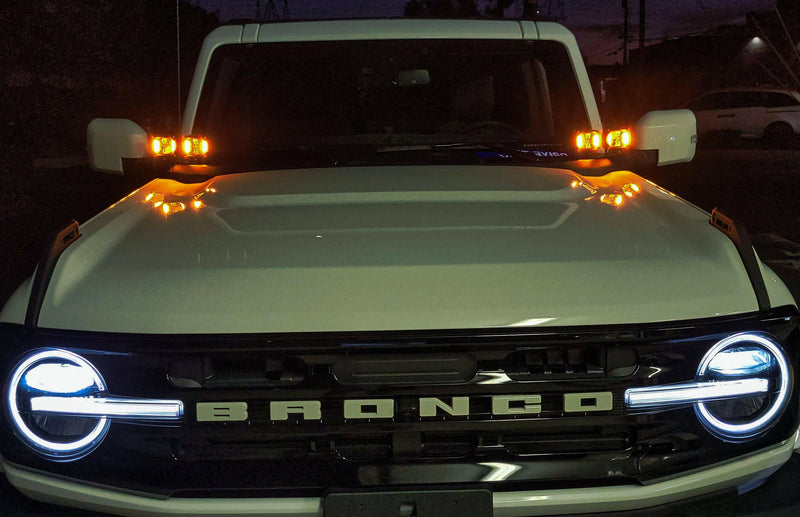 Load image into Gallery viewer, 2021+ Ford Bronco Hood Mount/Ditch Lights/Pillars

