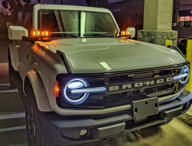 Load image into Gallery viewer, 2021+ Ford Bronco Hood Mount/Ditch Lights/Pillars
