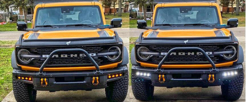 Load image into Gallery viewer, 2021+ Ford Bronco Modular Bumper Dual Function Fog Light Kit
