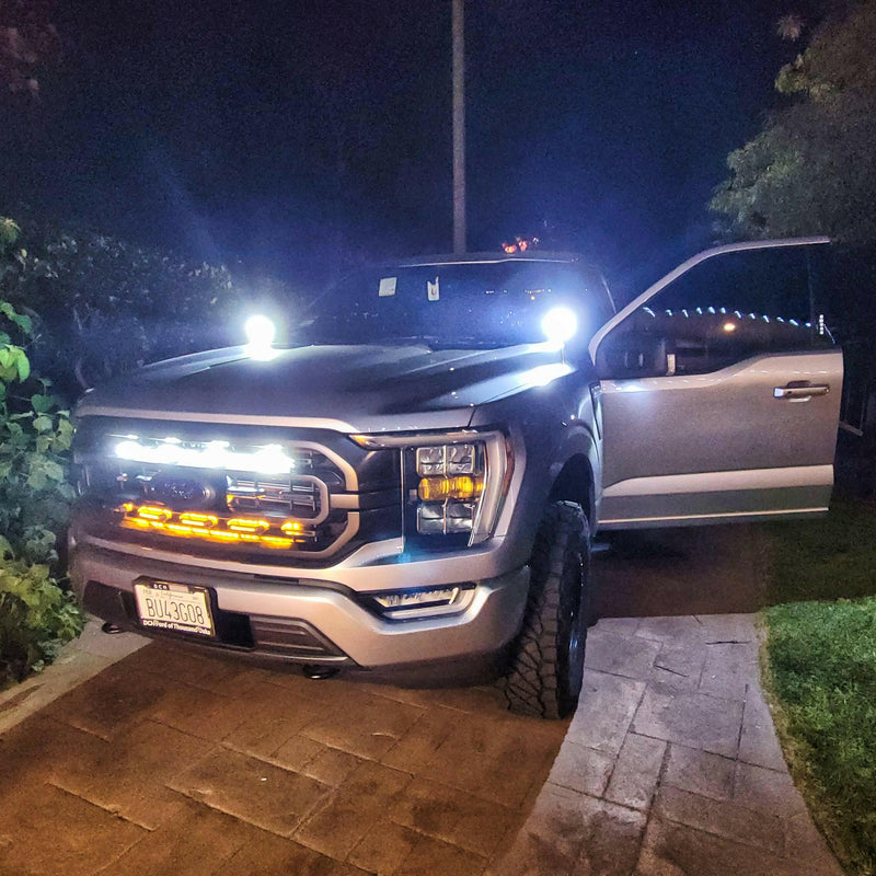 Load image into Gallery viewer, 2021-2023 Ford F150 Hood Mount/Ditch Lights/Pillars
