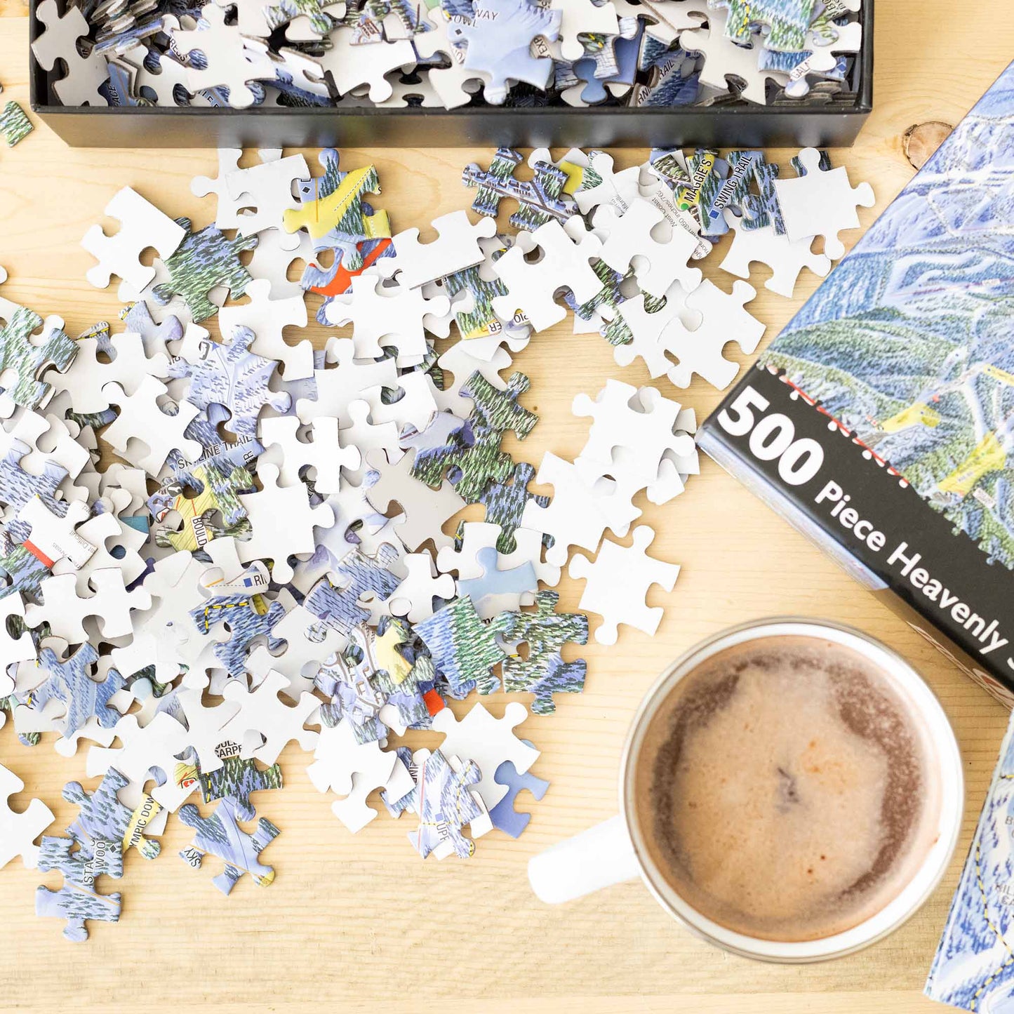 Heavenly Ski Resort Jigsaw Puzzle – 500 Pieces