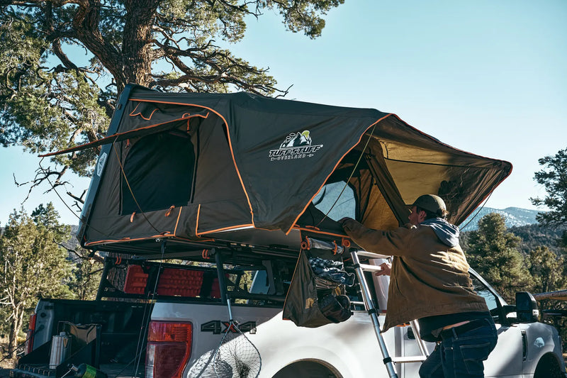 Load image into Gallery viewer, Alpha Hardshell Rooftop Tent – ABS – 2–3 Person – Black – All-Season Overland Shelter
