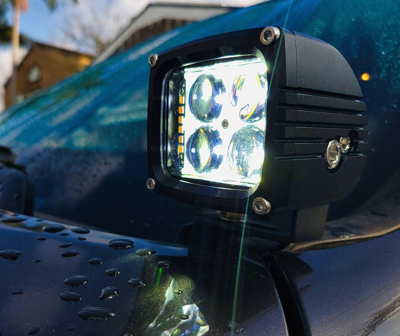 Load image into Gallery viewer, 2019-2024 RAM 2500/3500 Hood Mount/Ditch Lights
