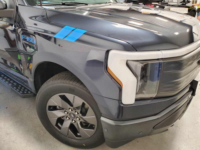 Load image into Gallery viewer, Fender Stripe Decals for 2022-23 Ford F-150 Lightning
