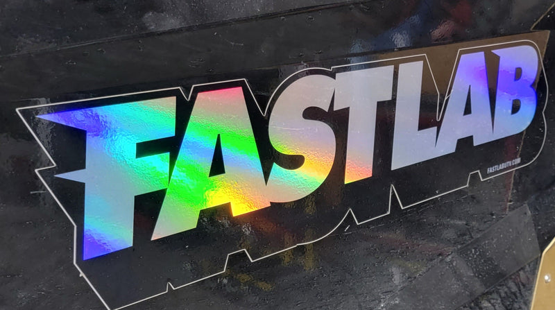 Load image into Gallery viewer, FastLab Holographic Large Decal - 21&quot; x 5&quot;
