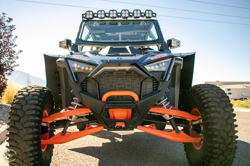 Load image into Gallery viewer, 2022 Polaris RZR Pro R Ft Rokblokz Fender Kit - Front View
