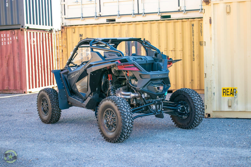Load image into Gallery viewer, 2022 Polaris RZR Pro R Ft Rokblokz Fender Kit - 2 seat Model rear 3/4
