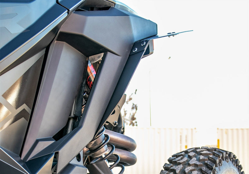Load image into Gallery viewer, 2022 Polaris RZR Pro R Ft Rokblokz Fender Kit - rear fender from front
