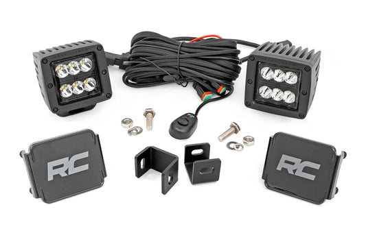LED Light Kit | Ditch Mount | 2" Black Pair | Spot | Toyota Tundra (22-24)
