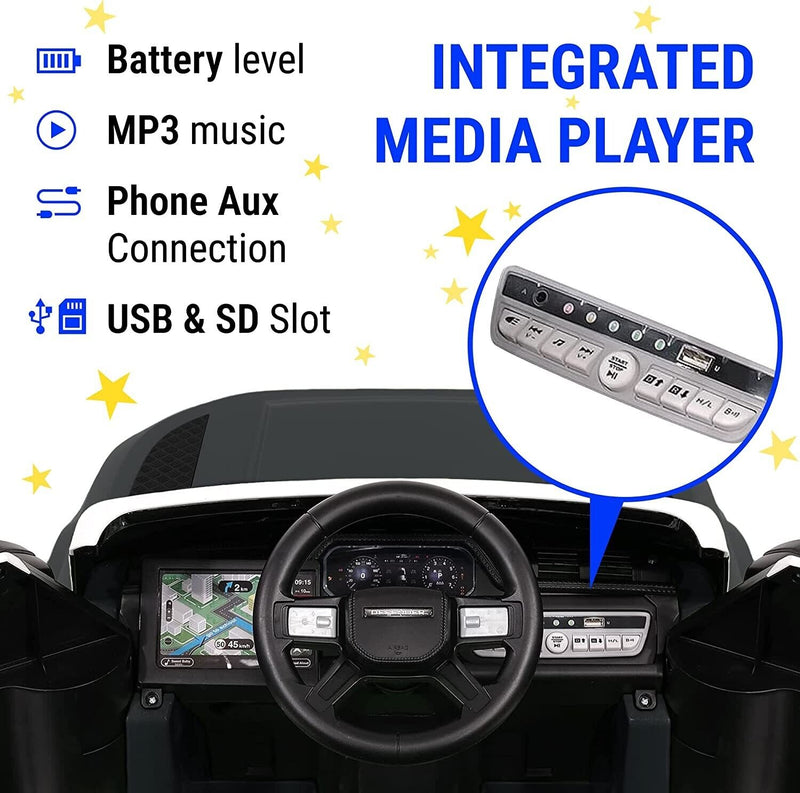 Load image into Gallery viewer, 2023 Land Rover Defender Kids Ride-On Truck with Remote Control and 12V Battery
