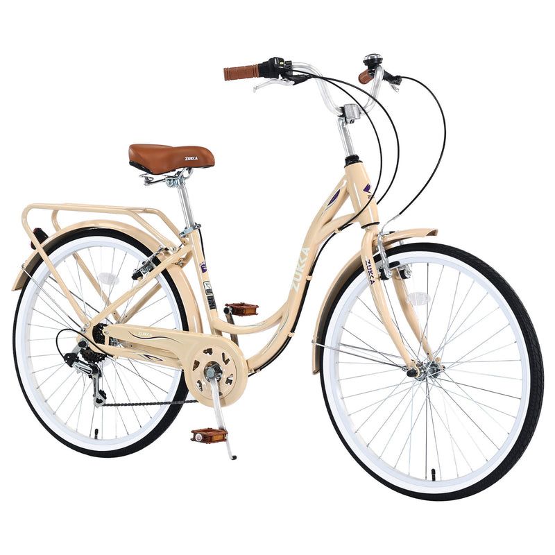 Load image into Gallery viewer, Zukka Cuckoo 26&quot; Beach Cruiser Bike
