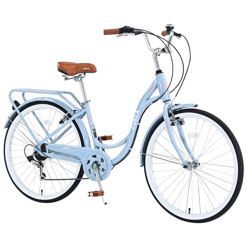 Load image into Gallery viewer, Zukka Cuckoo 26&quot; Beach Cruiser Bike

