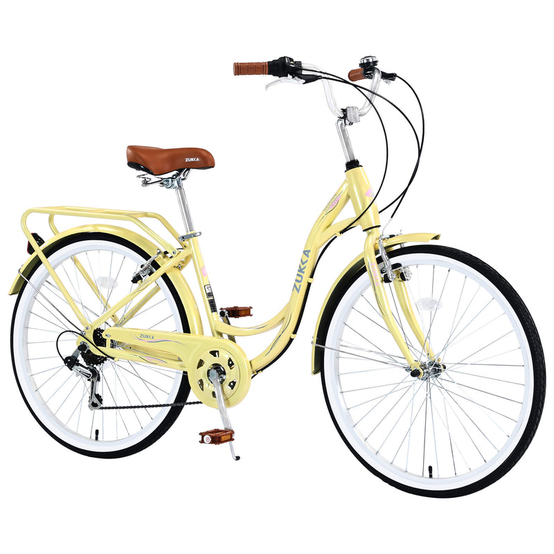 Load image into Gallery viewer, Zukka Cuckoo 26&quot; Beach Cruiser Bike
